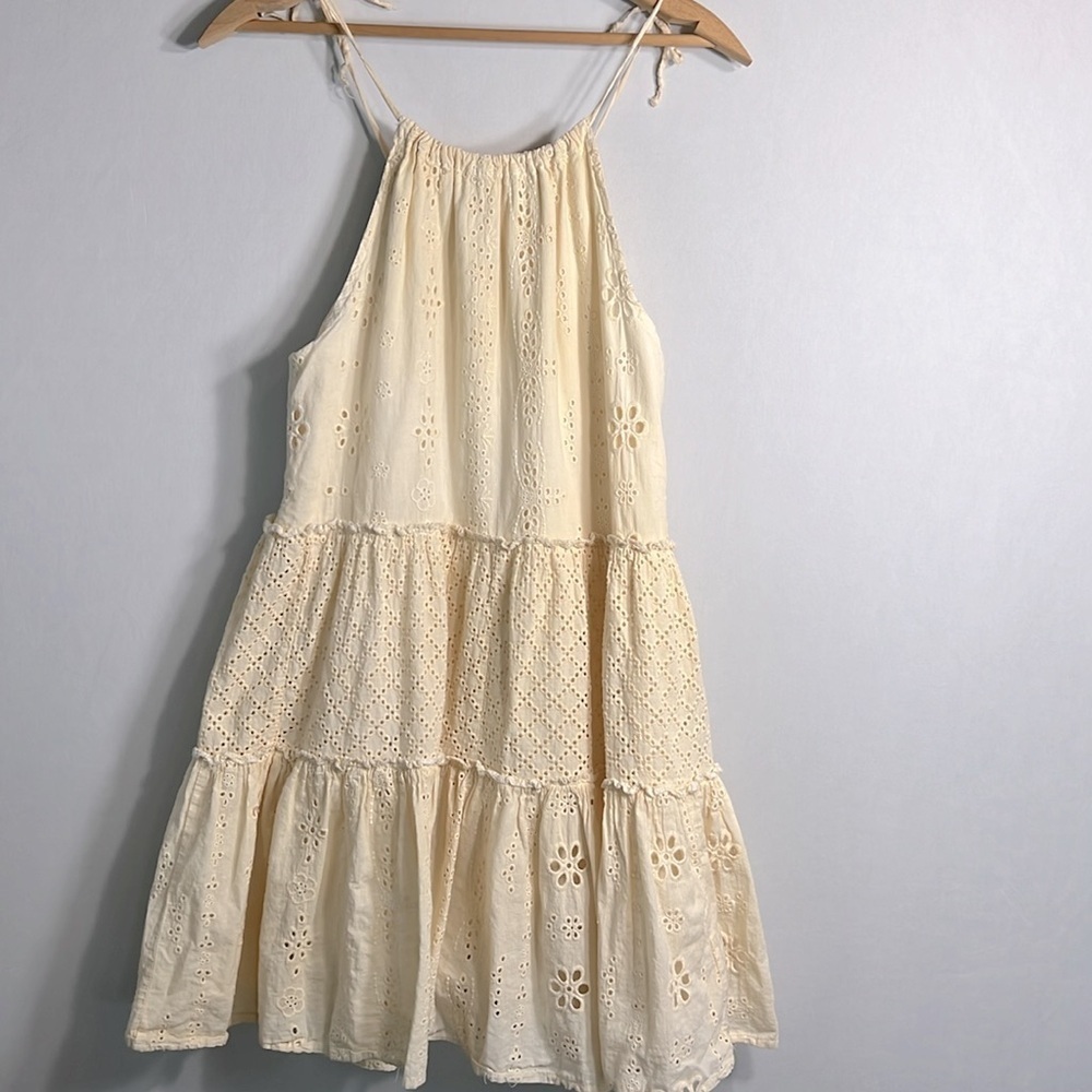 Chelsea & Violet Cream Eyelet Tiered Sundress - Picture 5 of 8